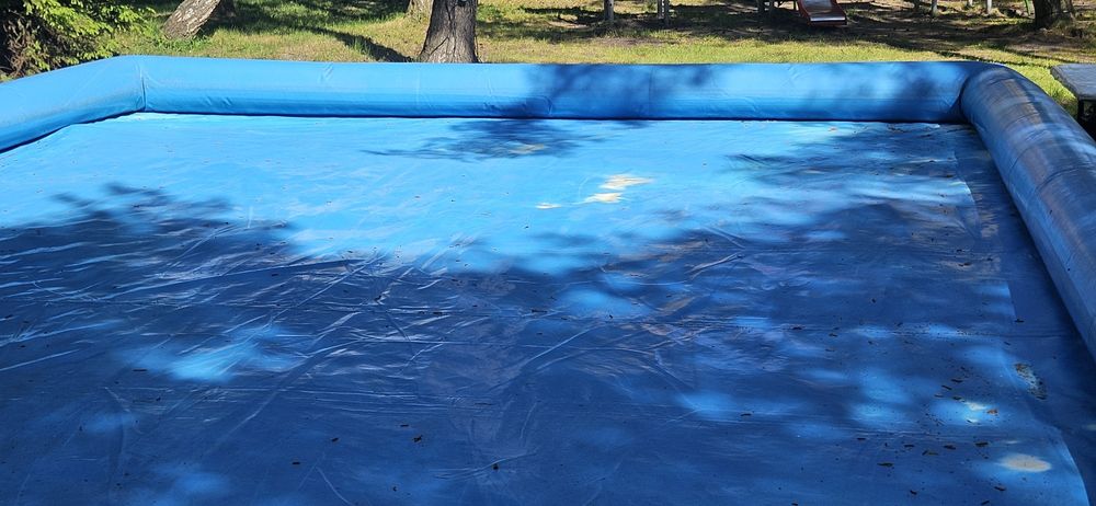 Basen dmuchany 10x8 m do kul wodnych / walców – do naprawy