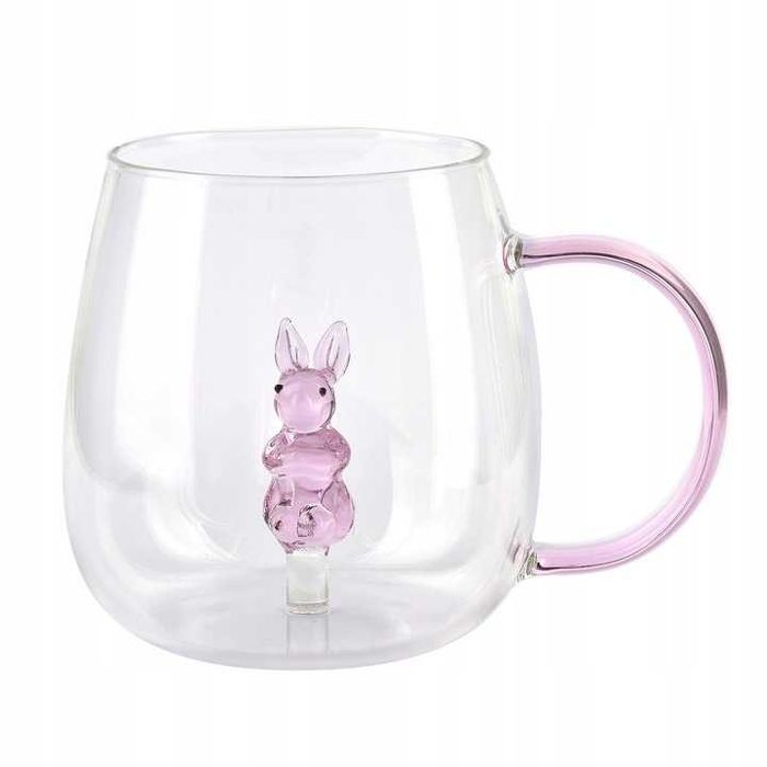 Kubek królik szkło 400 ml HTID1083