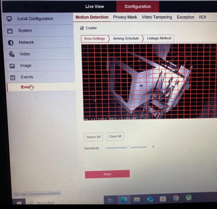 Kamery Ip Cmr kopułkowe  1mpx 2 sztuki zestaw.
