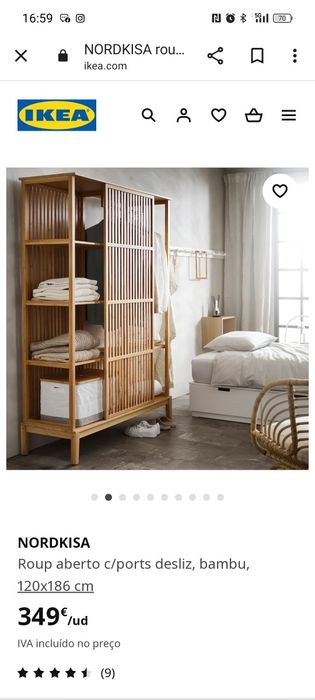 Roupeiro Aberto Nordkisa Ikea