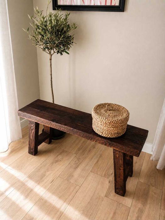 Ławka drewniana rustykalna 100 cm