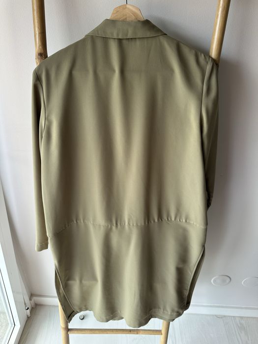 Casaco verde comprido, oversized, H&M