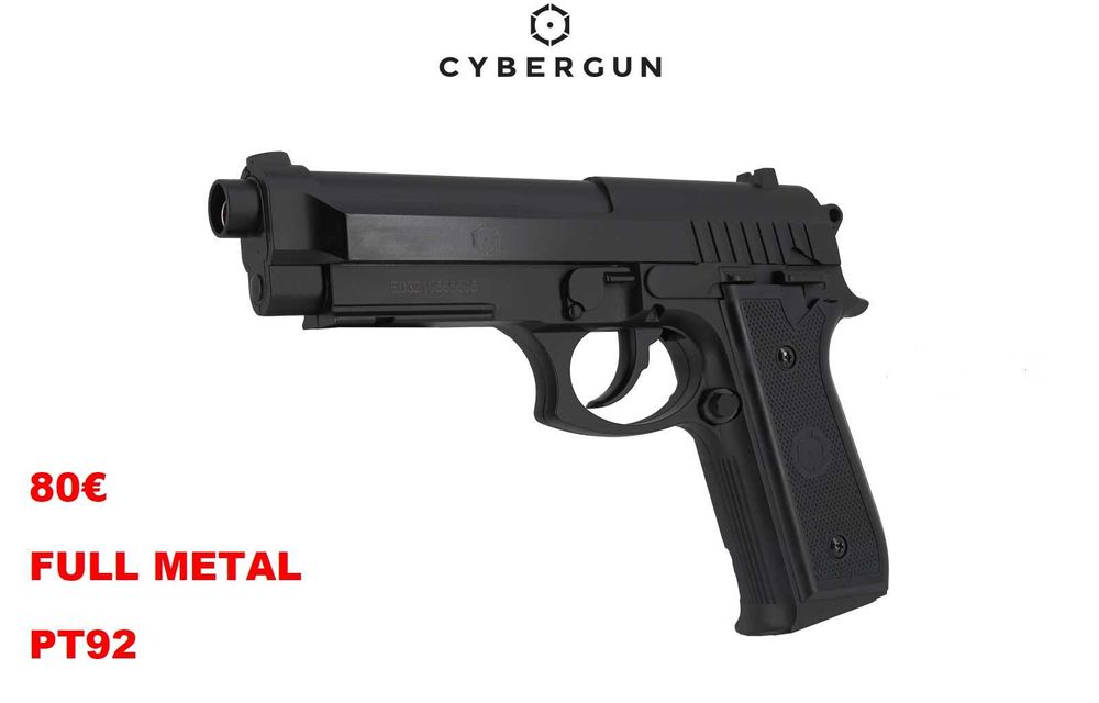 Pistola Airsoft Greengas Beretta M92 SEM blowback Plástico PROMO