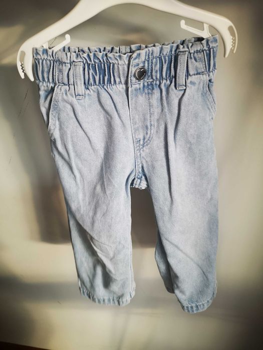 H&M jeansy z szeroką nogawką Wide Leg 92 cm 18-24m.