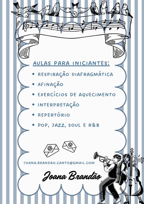 Aulas de técnica vocal - iniciantes (online)