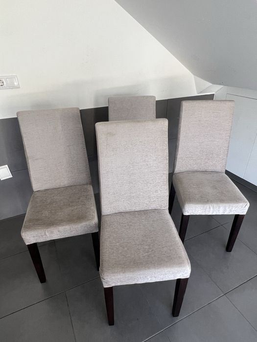 Conjunto 4 cadeiras cinza