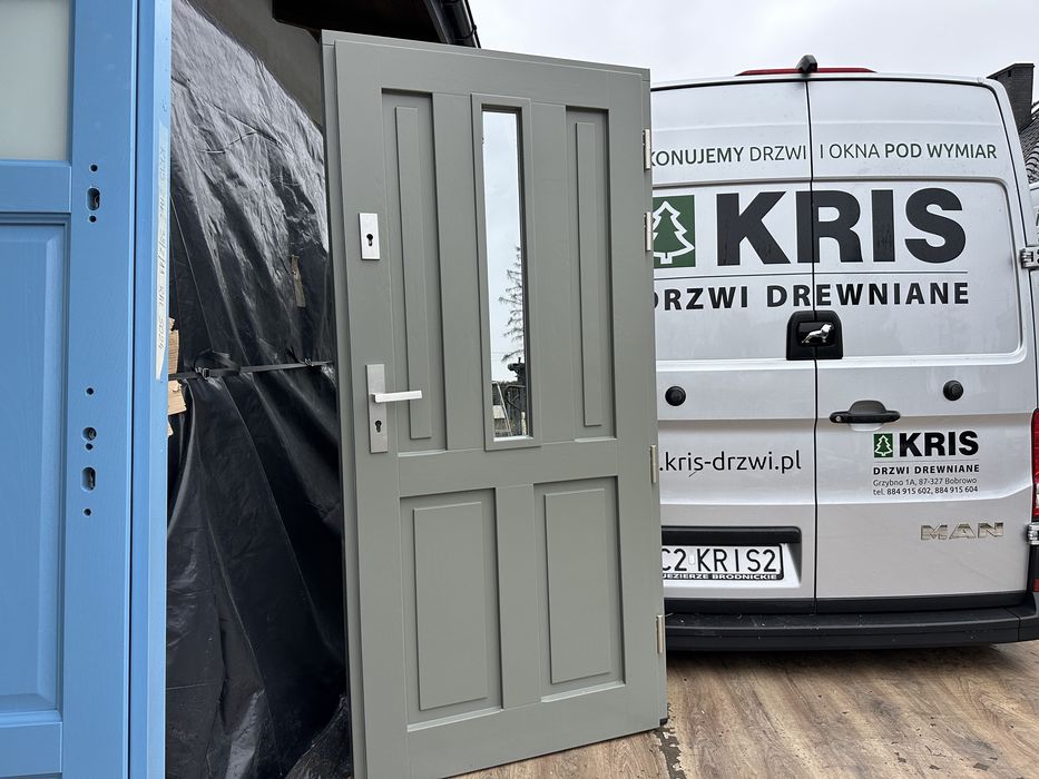 Drzwi zewnętrzne drewniane Nietypowe na wymiar MONTAŻ CAŁA POLSKA