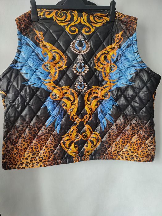 Bezrękawnik pikowany w stylu Versace nowy r 52/54