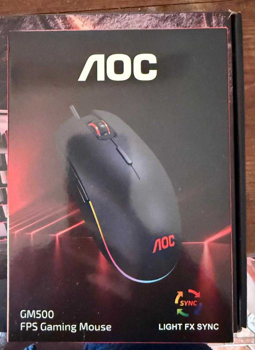 Rato Gaming AOC GM500 Wired 5000DPI Novo