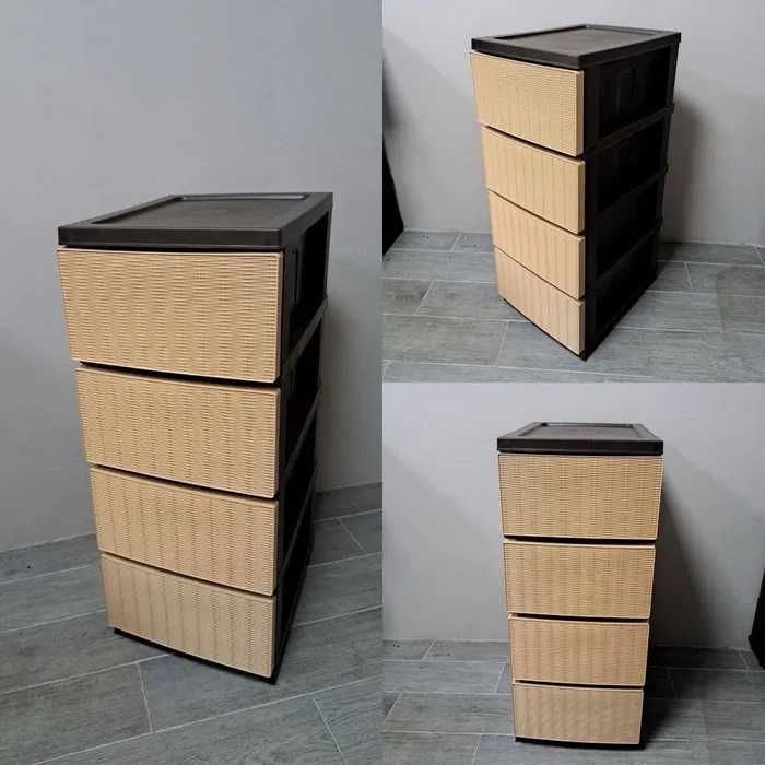 ЕКО Комод пластиковий під Ротанг