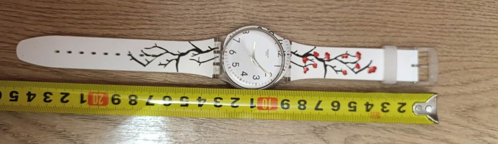 лімітований наручний жіночий годинник Swatch New Gent "Time to Spring"
