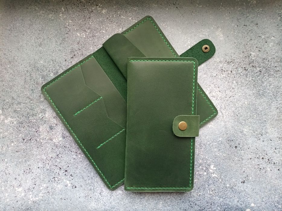 Шкіряний гаманець кошелек портмоне лонгер кожаный бумажник купюрник