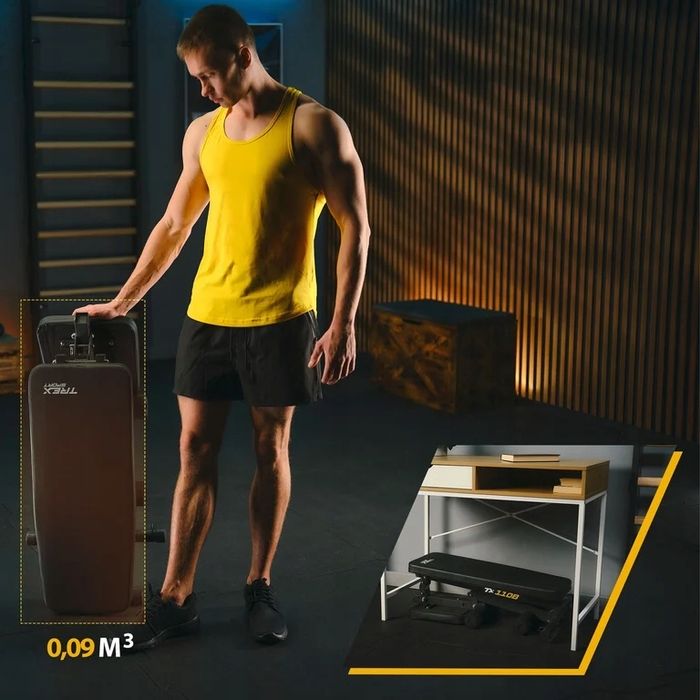 Ławka treningowa regulowana do ćwiczeń / Ławeczka składana