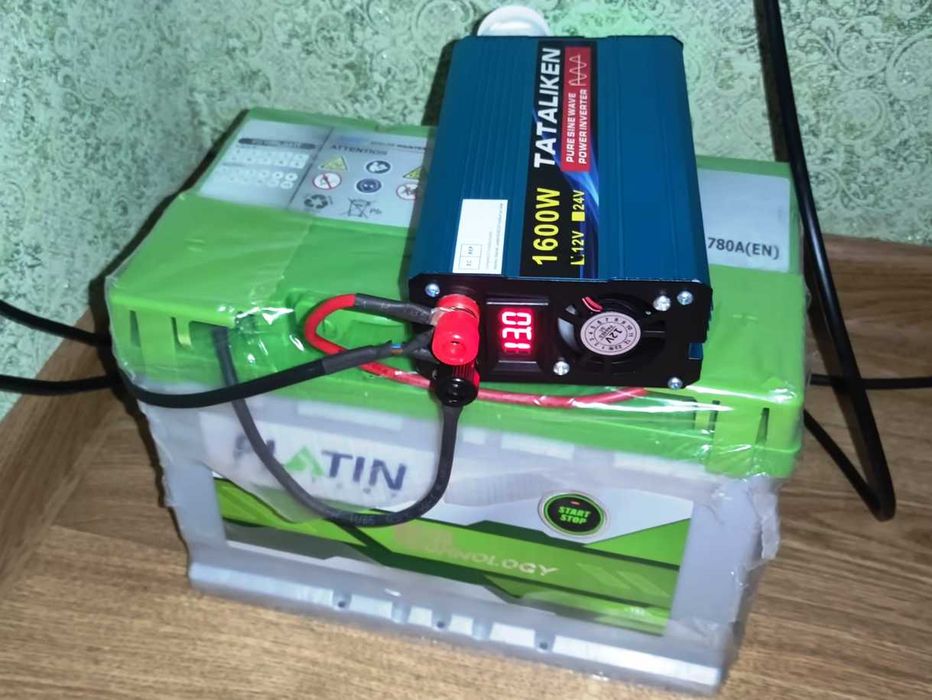 Інвертор Перетворювач напруги (чистий синус) TATALIKEN 12V 1600W(600W)