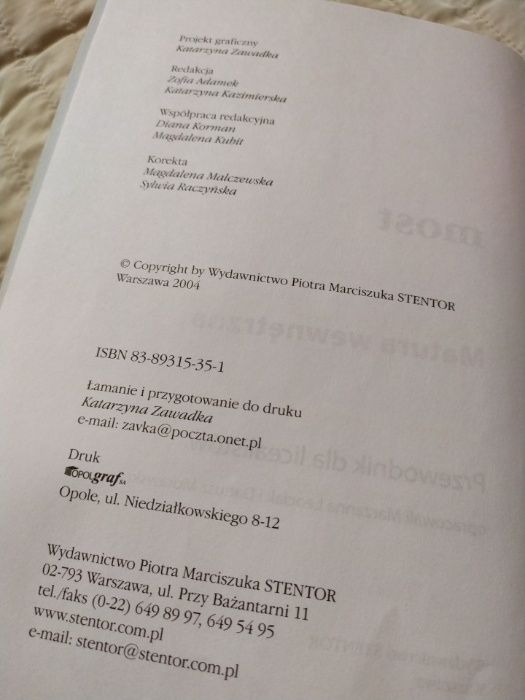 Przewodnik dla licealistów - matura wewnętrzna, prezentacja maturalna