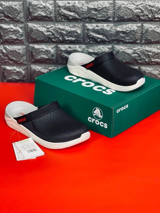 Силиконовые кроксы / шлепки с закрытыми пальцами / Мужские crocs шлепанцы удобные/ кроксы мужсие / шлепнцы крокс/ crocs
