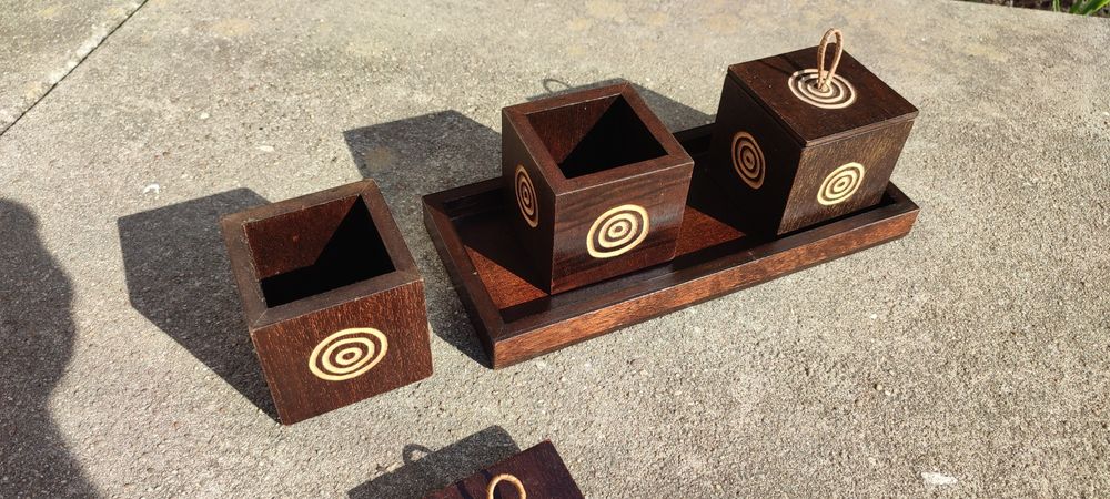 Conjunto das 3 caixas japonesas dos 3 desejos