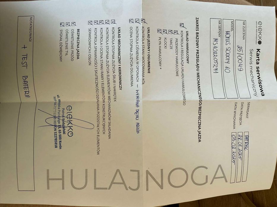 Hulajnoga Motus Scooty 10 używana