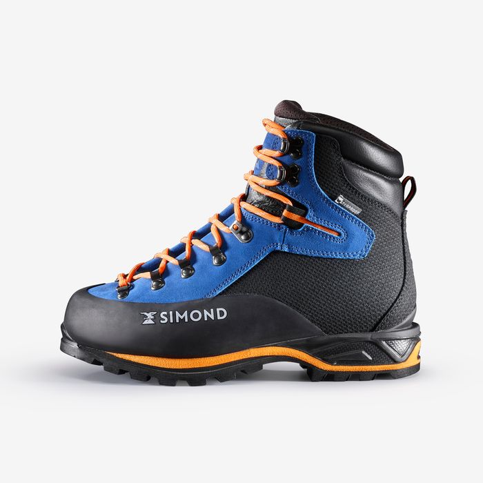 BOTAS DE ALPINISMO Couro e borracha Vibram® HOMEM AZUL
