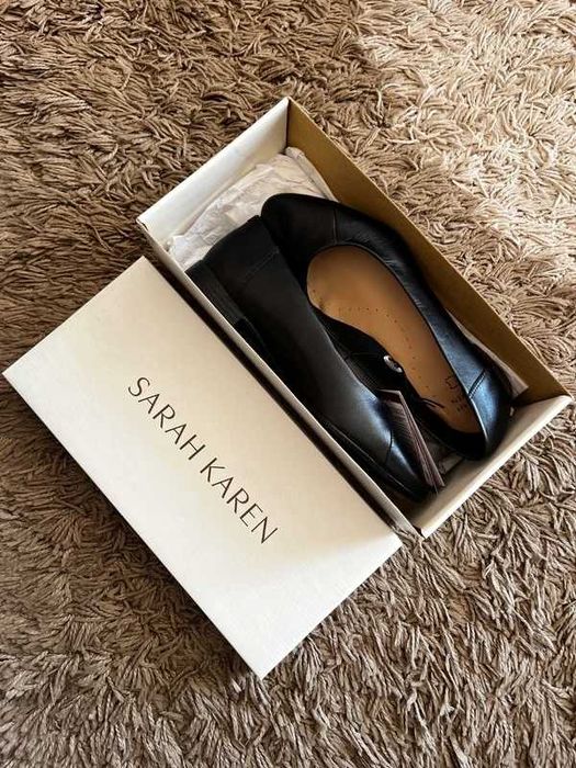 Baleriny skórzane skóra naturalna Sarah Karen 37 CCC