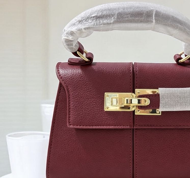 Сумка JW PEI в трендовому відтінку -бургунді