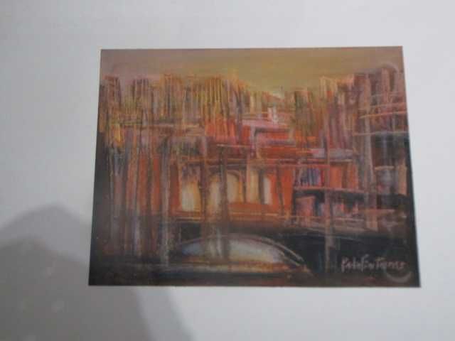 Pintura Pedro Freitas técnica mista sobre papel