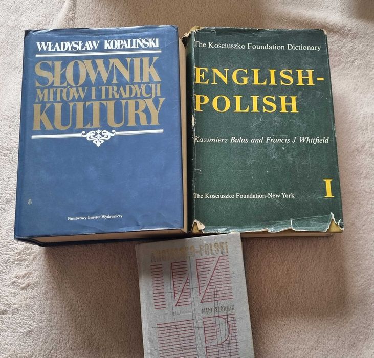 Stare słowniki 3 sztuki