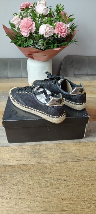 NOWE buty espadryle damskie Replay rozmiar 39 wkładka 25 cm czarne