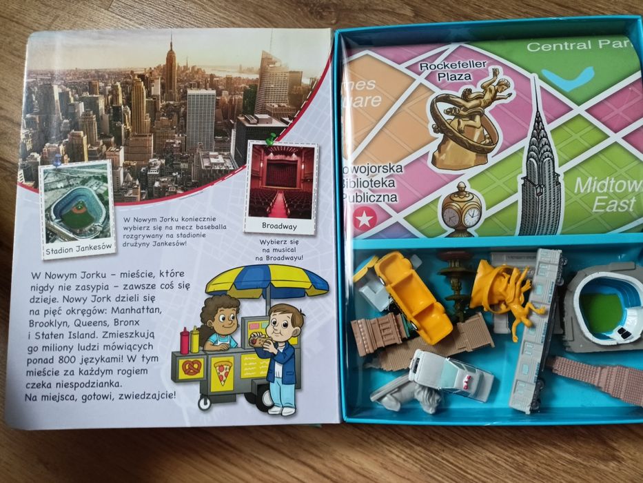 Dookoła świata Nowy Jork mapa figurki ciekawostki