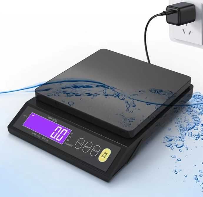 Balança Digital Precisão 1g - 10Kg Recarregável