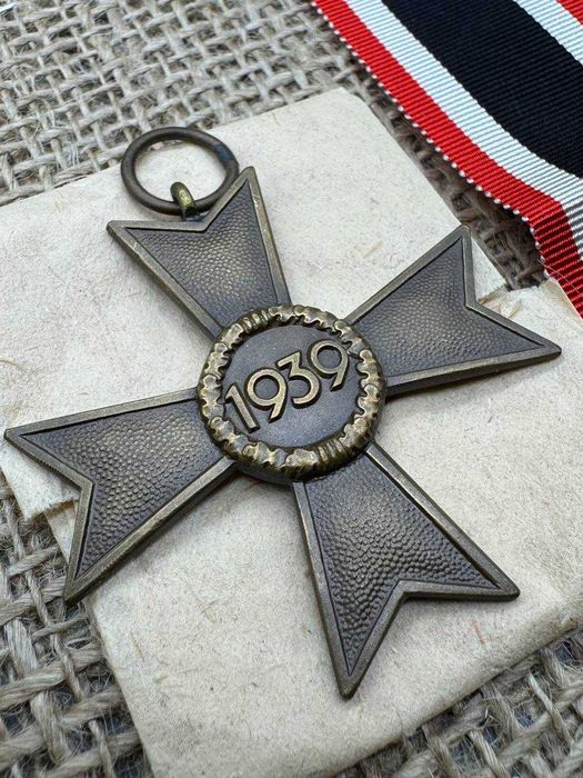 komplet krzyż KVK 1939 syg 1 Deschler Mint ww2 original