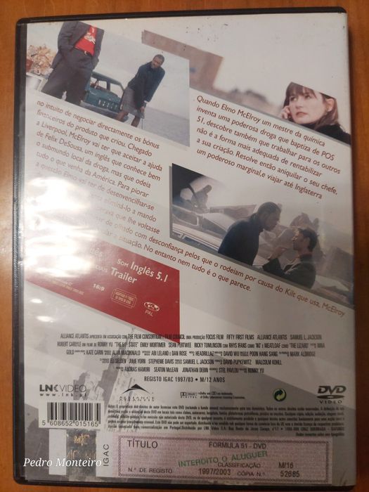 Dvd - Fórmula 51