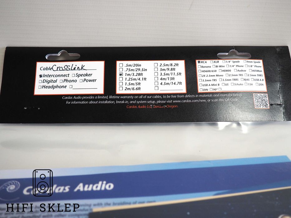 Cardas Crosslink interkonekt 2RCA na 2RCA  1m /