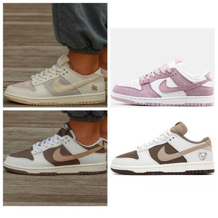 Унисекс кроссовки Nike SB Dunk Low Rabbit Bear кросівки найк сб данк