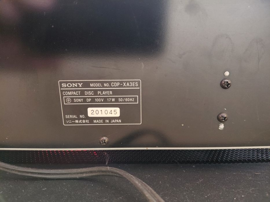 Odtwarzacz CD Sony CDP-XA3 es