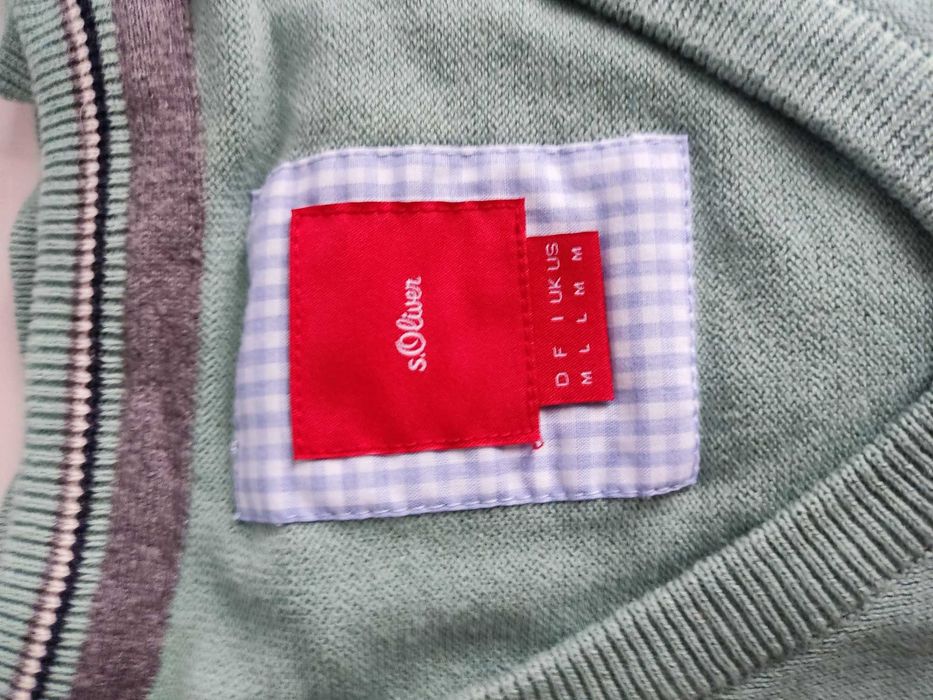 Sweter serek s.Oliver zielony
