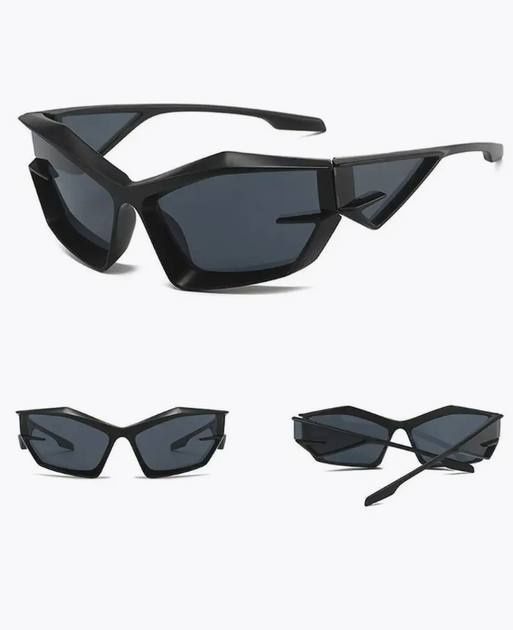 Окуляри Y2K Futuristic Black