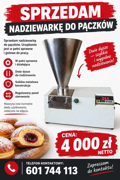 Nadziewarka do paczków