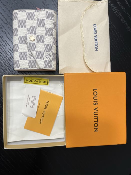 Portfel damski z logo LV Louis Vuitton victorine damier azur