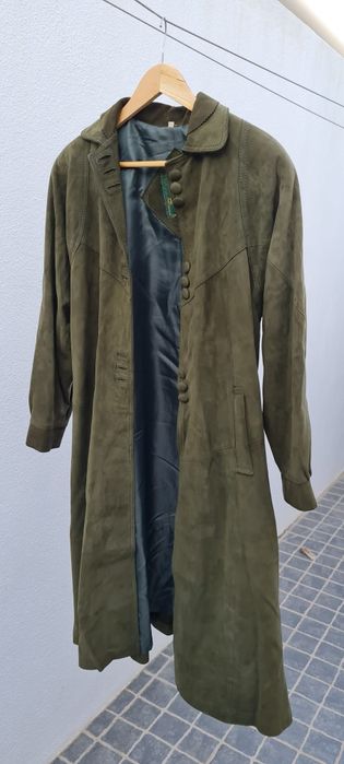 Casaco de Pele Verde Casa das Peles