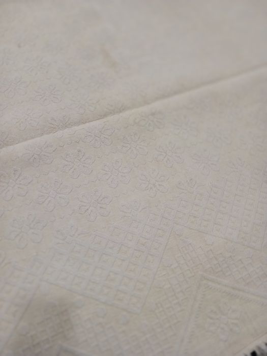 Colcha de linho fino cor cru