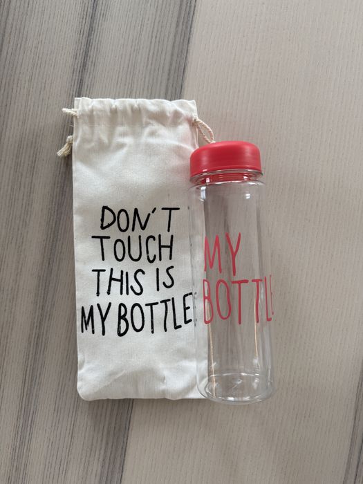 Butelka na wodę „My Bottle” z materiałowym pokrowcem NOWE
