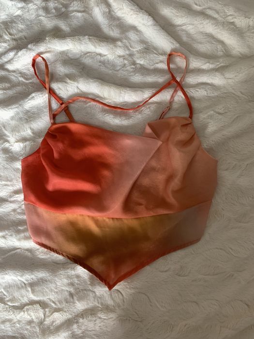 Brzoskwiniowy top ombre