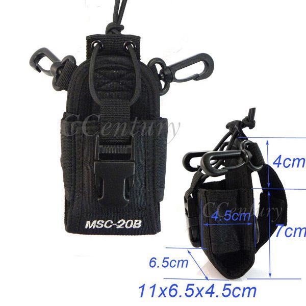 Bolsa de nylon universal p/ radio walkie talkie