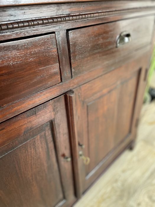 STARY kredens z duszą RUSTYKALNY WĄSKI vintage antyczny RETRO