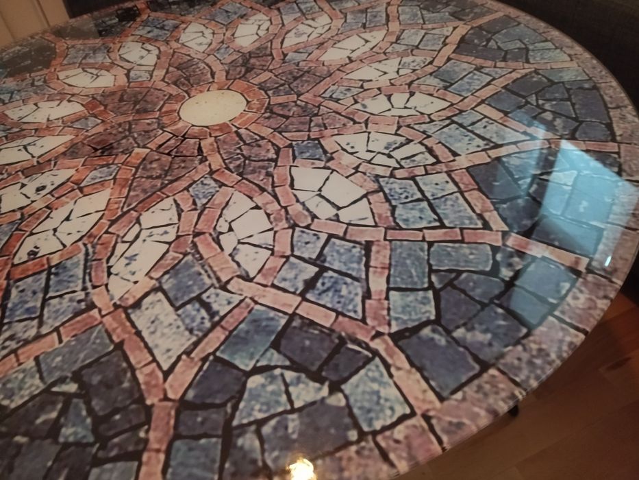 piękny szklany stolik kawowy