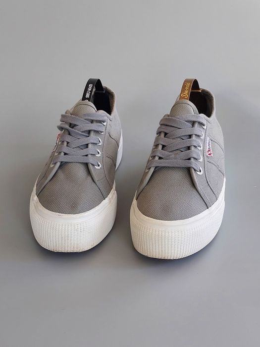 Кеди жіночі  Superga Platform Grey 38/23,5см. взуття жіноче кеды женские