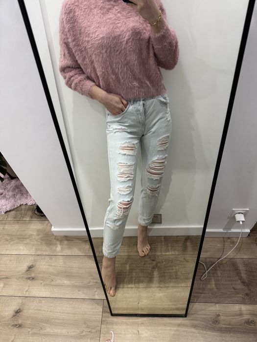 Spodnie jeansy denim boyfriend