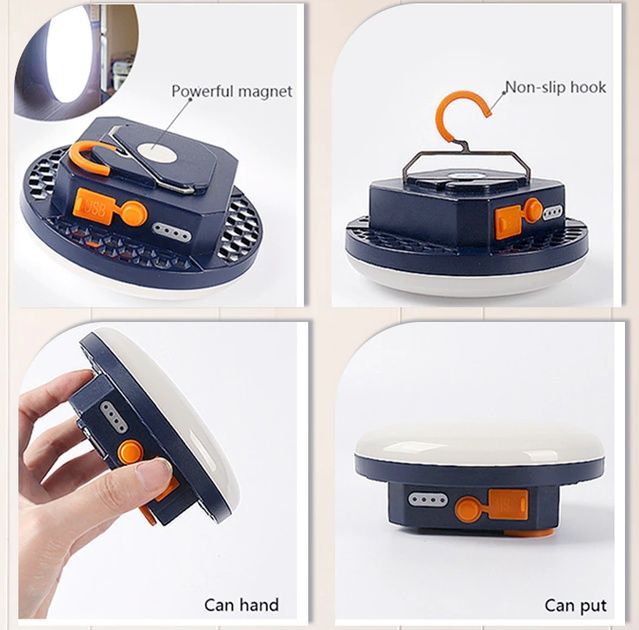 Фонарь на акумуляторе MOS 14 LED светильник с павербанком 9900мАч