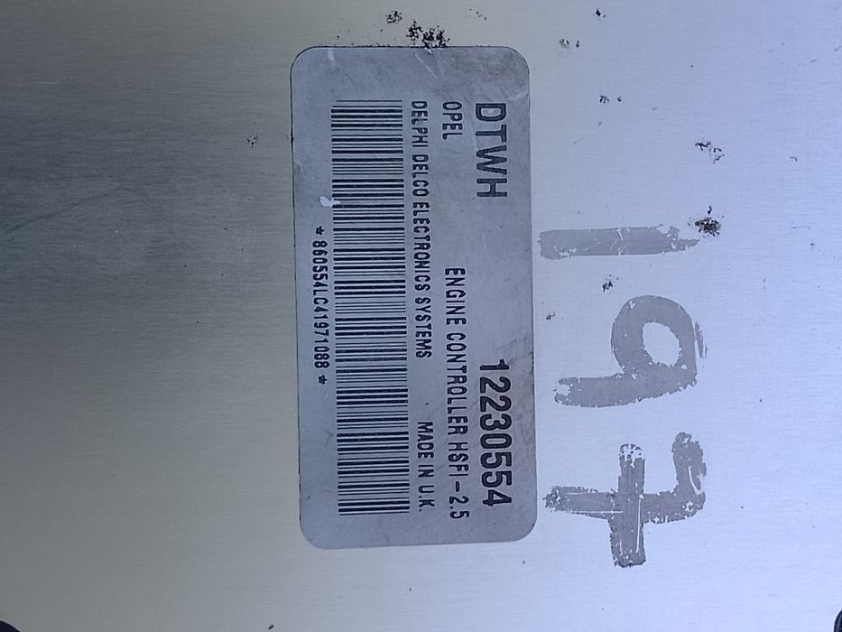 Centralina Motor Z16XE Opel Meriva 1.6i 16V. ANO 2005 DELPHI